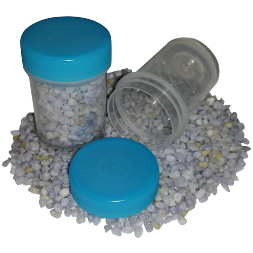 30 Schraubdosen 35ml Runddose Labor Labordose Blau