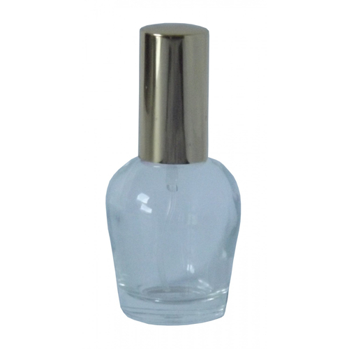 5 Flakon leer 10 ml mit Zerst�uberpumpe und Kappe Gold Kate