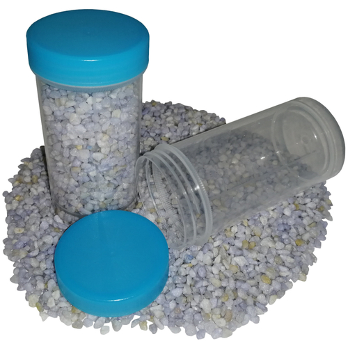 50 Schraubdosen 100ml Runddose Labor Labordose Blau