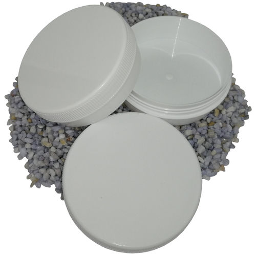 50x Schraubdose Salbendose Flach Ute Wei� 65ml