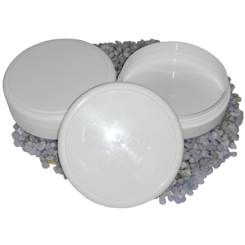 50x Schraubdose Salbendose Flach Wei� 30ml