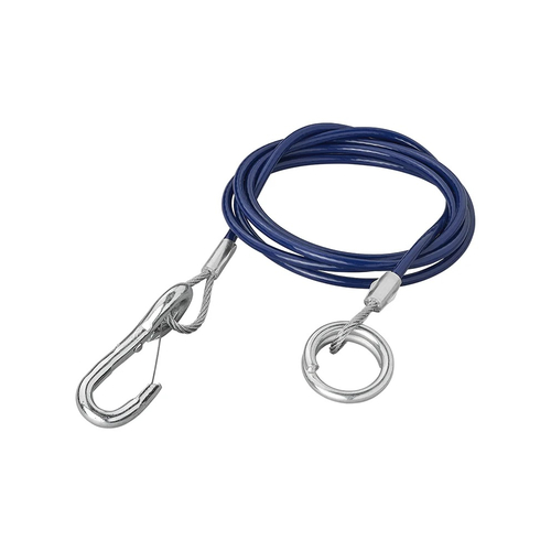 Abrei�seil blau 1,5 M HD mit Karabinerhaken und Befestigungsring