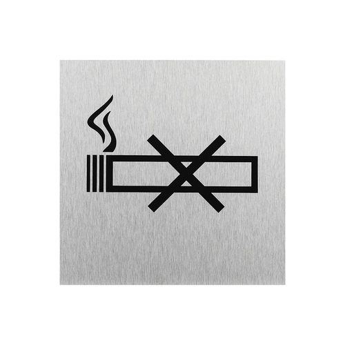 Aluminium T�rschild Bild Rauchen verboten 120x120mm