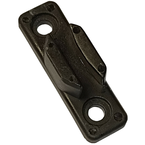 Anhakerplatte aus Kunststoff schwarz