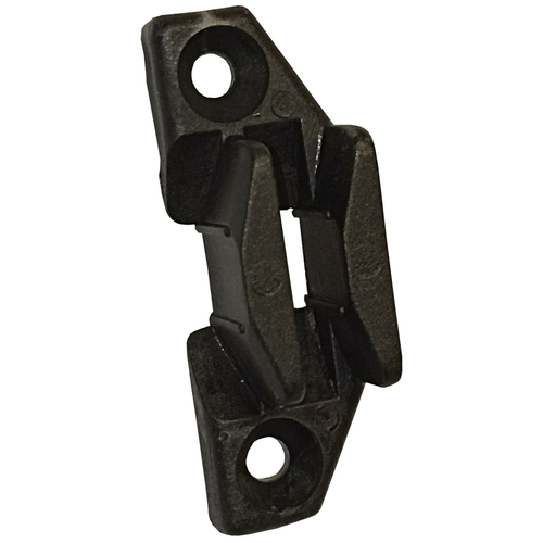 Anhakerplatte Kunststoff schwarz schr�g