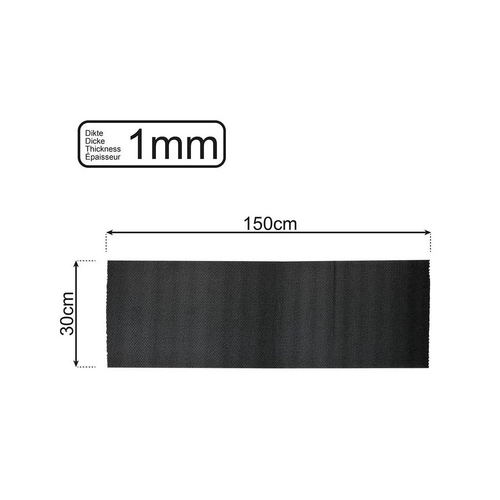Anti-Rutsch-Matte schwarz 150x30cm 1mm fl�ssigkeitsdicht antirutschmatte