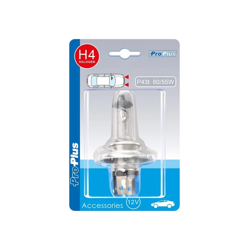 Autolampe 12V 60/55W P43t H4 im Blister