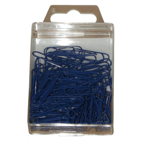 100 B�roklammern Briefklammern 27 mm blau