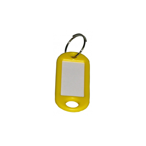 50 Schlsselanhnger / Schlsselschilder gelb mit Ring