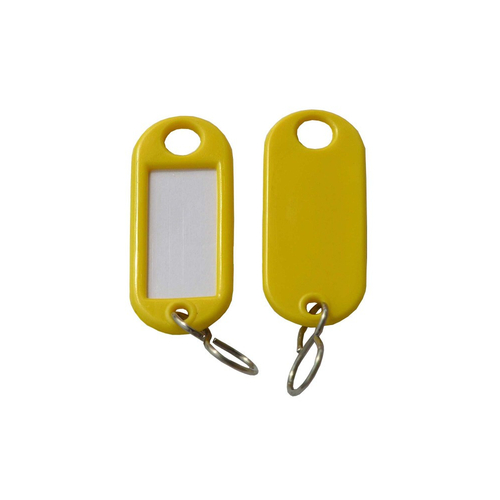 Schl�sselanh�nger / Schl�sselschilder 100 St�ck gelb S-Haken