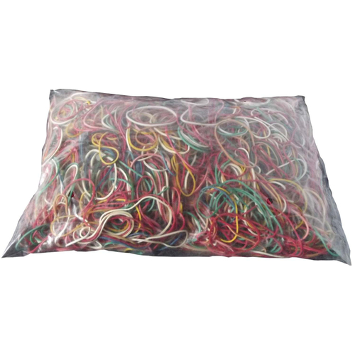 1 kg Gummiringe bunt gemischt 30 - 60 mm � 1,2 x 1,2 mm breit