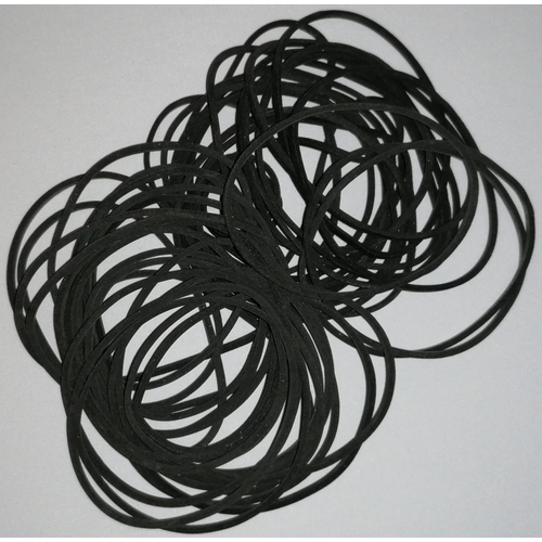 1 kg Gummiringe schwarz 40 mm  1,2 x 1,2 mm breit