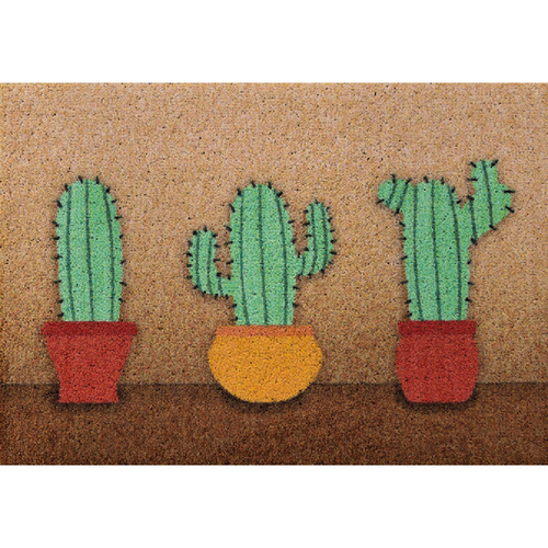 Clean Keeper Fu�matte Drei Kakteen 50x70cm Fu�abstreifer - Schmutzabstreifer