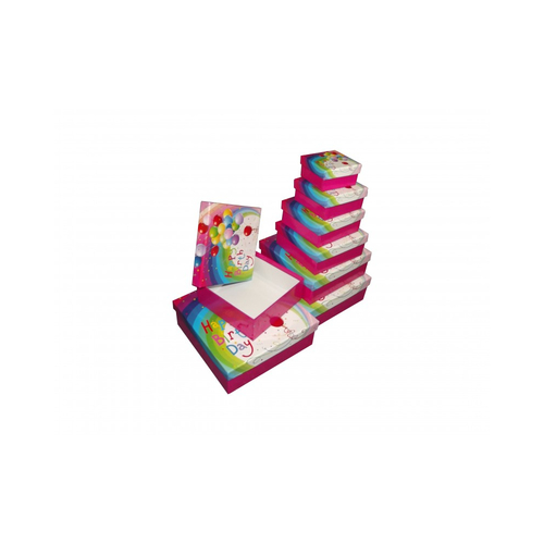 8 Geschenkkarton Happy Birthday