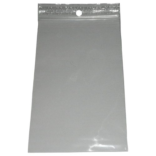 300 PP Druckverschlussbeutel m Loch 70x100