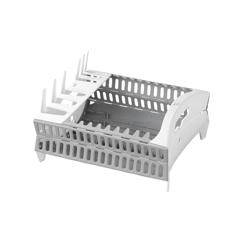 Faltbare Geschirrtrockner Kunststoff zusammenklappbar grau Camping Wohnwagen