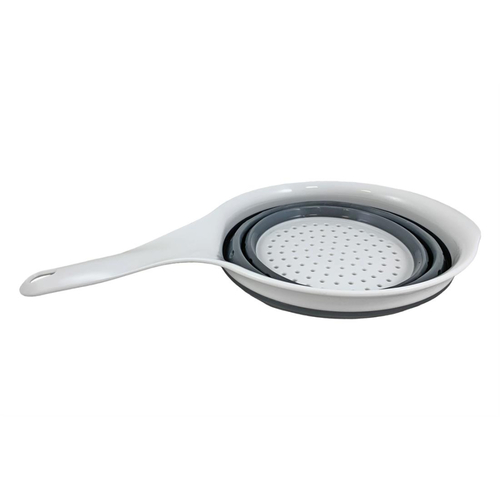 Faltbares Sieb grau/wei� 1,5 l kompakt