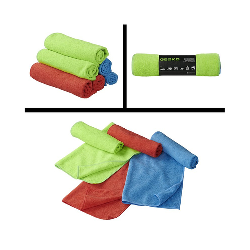 Gecko Microfasert�cher 6er 40x30cm Mikrofasertuch Putztuch Poliertuch