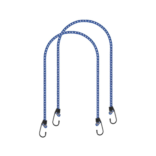 Gep�ckspanner Spanngurte 8mm � 80cm L�nge 2 St�ck blau