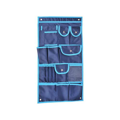 H�ngeaufbewahung 17 F�cher 39x74cm blau UV-best�ndig faltbar Wohnmobil Caravan