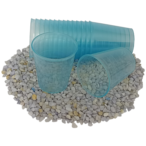 600 Einmal-Medizinbecher Einnehmebecher Schnapsbecher blau 30 ml