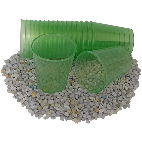 300 Einmal-Medizinbecher Einnehmebecher Schnapsbecher gr�n 30 ml