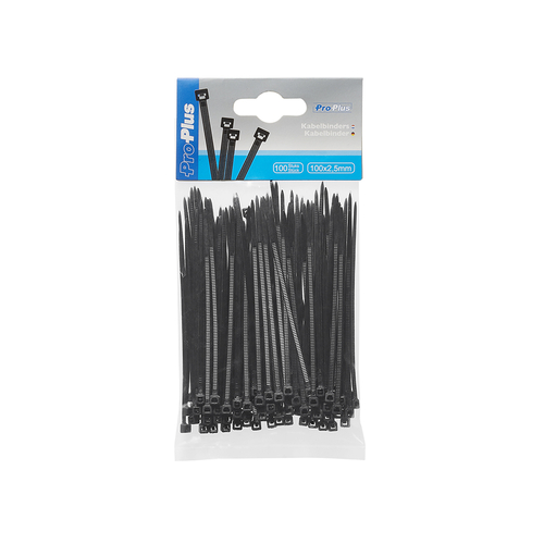 Kabelbinder 100x2,5mm 100 St�ck schwarz