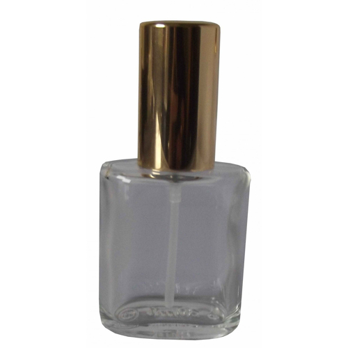 5 Flakon leer 30 ml mit Zerst�uberpumpe und Kappe Gold Lia