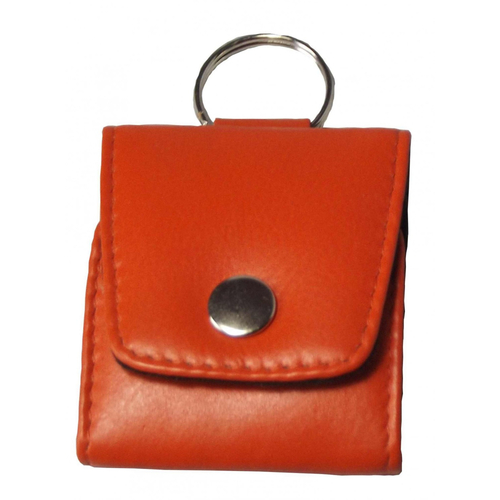 Reiseapotheke Schl�sselanh�nger Notfall-Etui Leer 5er Orange echtes Leder