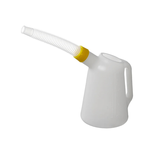 �lkanne mit Ausgie�er 1L mit Skalierung milchig