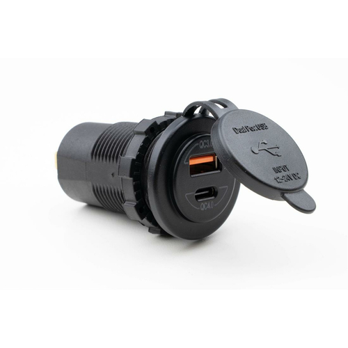 Power Line USB Ladeger�t QC3.0 und USB-C QC4.0 Schnellladung