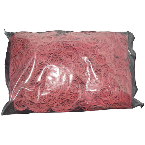1 kg Gummiringe rot 25 mm � 1mm breit