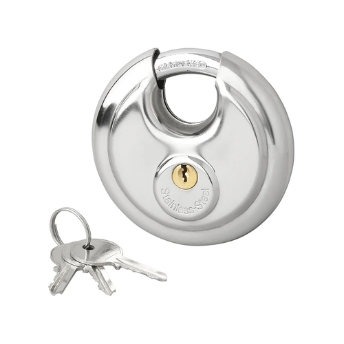 Rundb�gel-Vorhangschloss 90mm inkl. 3 Schl�ssel