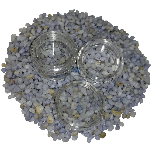 20 x Designer leer Tiegel Annaly Glasoptik 6 ml