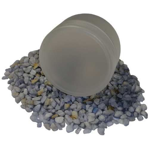 5 Cremedose, Cremdosen milchig / Tiegel 30g Saphira Milchig