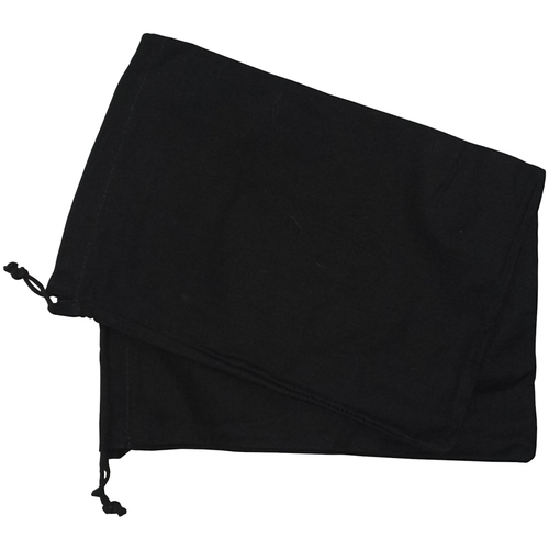 10 Baumwollbeutel mit Kordelzug 20 x 30 cm schwarz