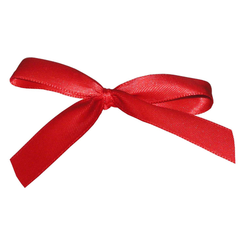 10 Rote Fertigschleife m Clip