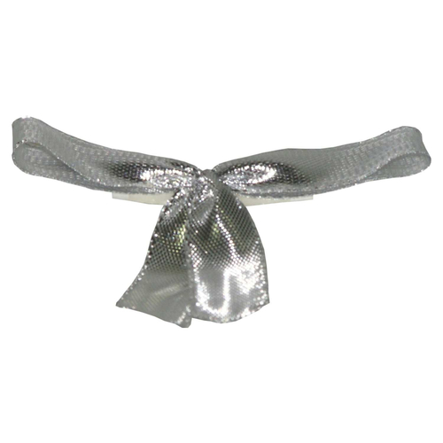 10 Silber Fertigschleife m Klebeband