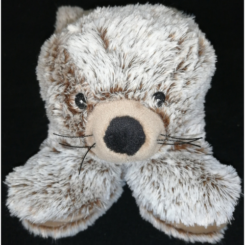 W�rmekissen W�rmestofftier W�rmeschal Robbe Hirsekorn-Lavendel-F�llung