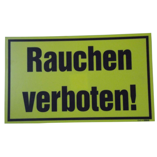 Rauchen verboten Warnschild