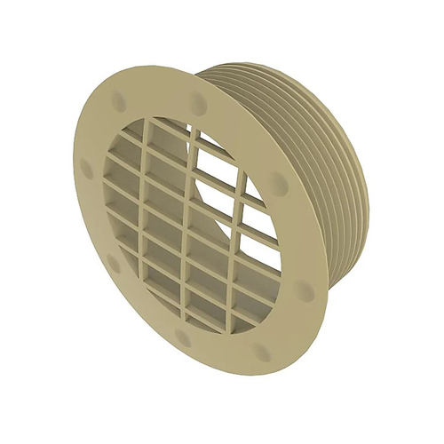 Whale-Luftkanal-Festes L�ftungsgitter 65 mm beige