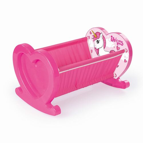 Unicorn Einhorn Puppenschaukelbett Puppenbett Puppenwiege Kunststoff Puppenm�bel