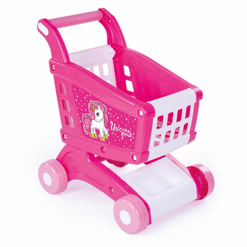 Unicorn Einhorn Kinder Supermarkt Einkaufswagen Kinderwagen Neu Rosa Kunststoff