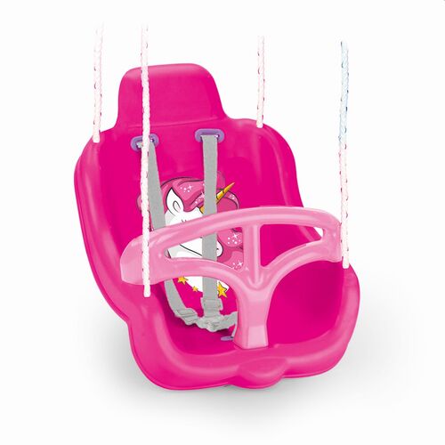 Unicorn Einhorn Babyschaukel Sicherheitsschaukel mit hoher R�ckenlehne extra Sicherheitsgurt