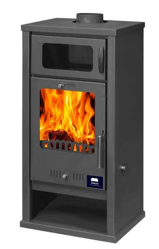 Kamin Ofen Kaminofen Anthrazit Rauchrohr 7,8KW Troy BimSchV 1-2  EEK A