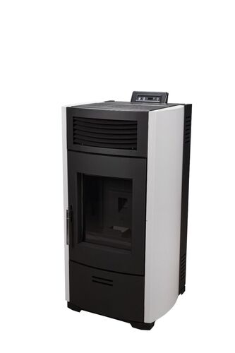 Pelletofen 6,57 KW Pelletheizung Heizung Kamin Pelletkamin A+ violet