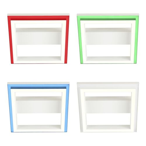 Brilliant Pallas LED Wand- und Deckenleuchte 30x30cm sand/wei� 