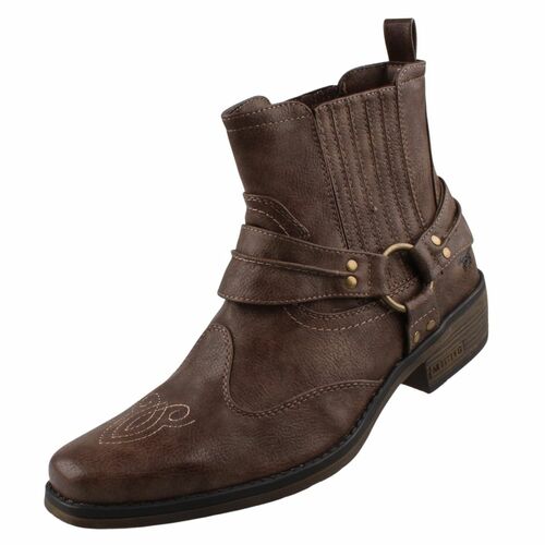 Mustang Herren Western-Stiefel Braun