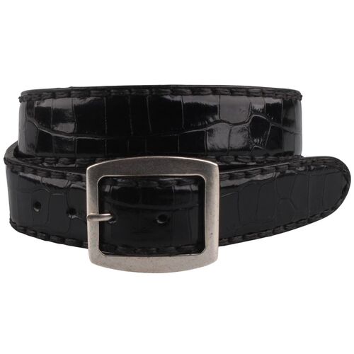 Sendra Leder G�rtel Kroko-Optik 879 Schwarz