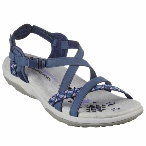 Skechers Reggae Slim Vacay Damen Sandalen Blau
